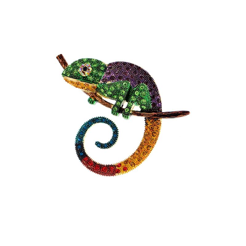 LILY JOYAS - Prendedor  de Rops Camaleon
