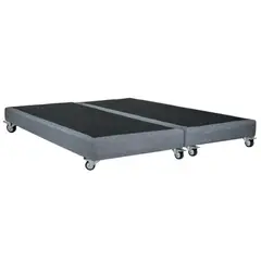 BLOCCARE - Base de Cama Queen Dividida largo 200 cm Box 13 cm - con Ruedas Deluxe