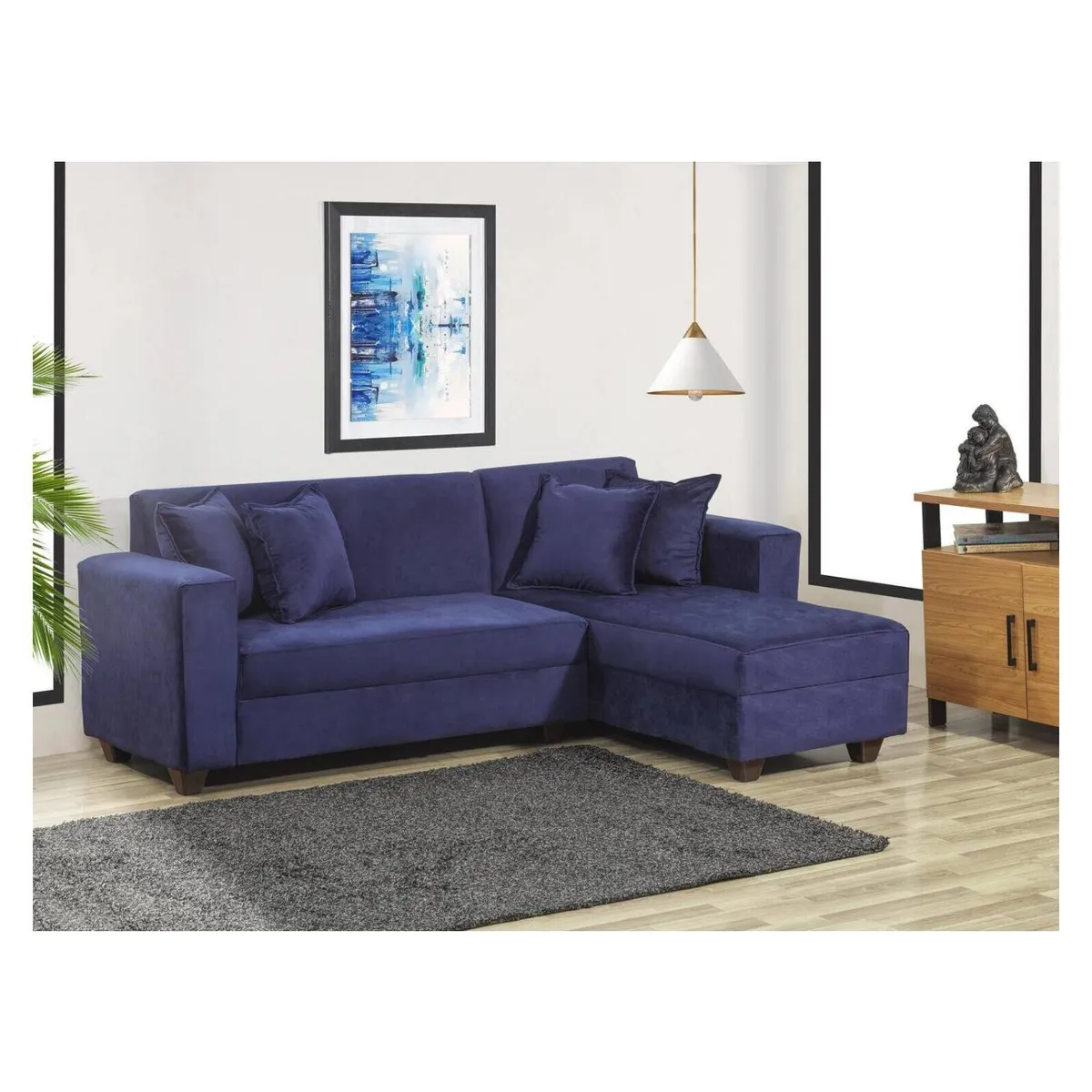 GENERICO - SECCIONAL MAITE AZUL DERECHO 2-2 CUERPOS