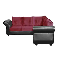 GENERICO - SOFA SECCIONAL EMMA FELPA-PU BURDEO