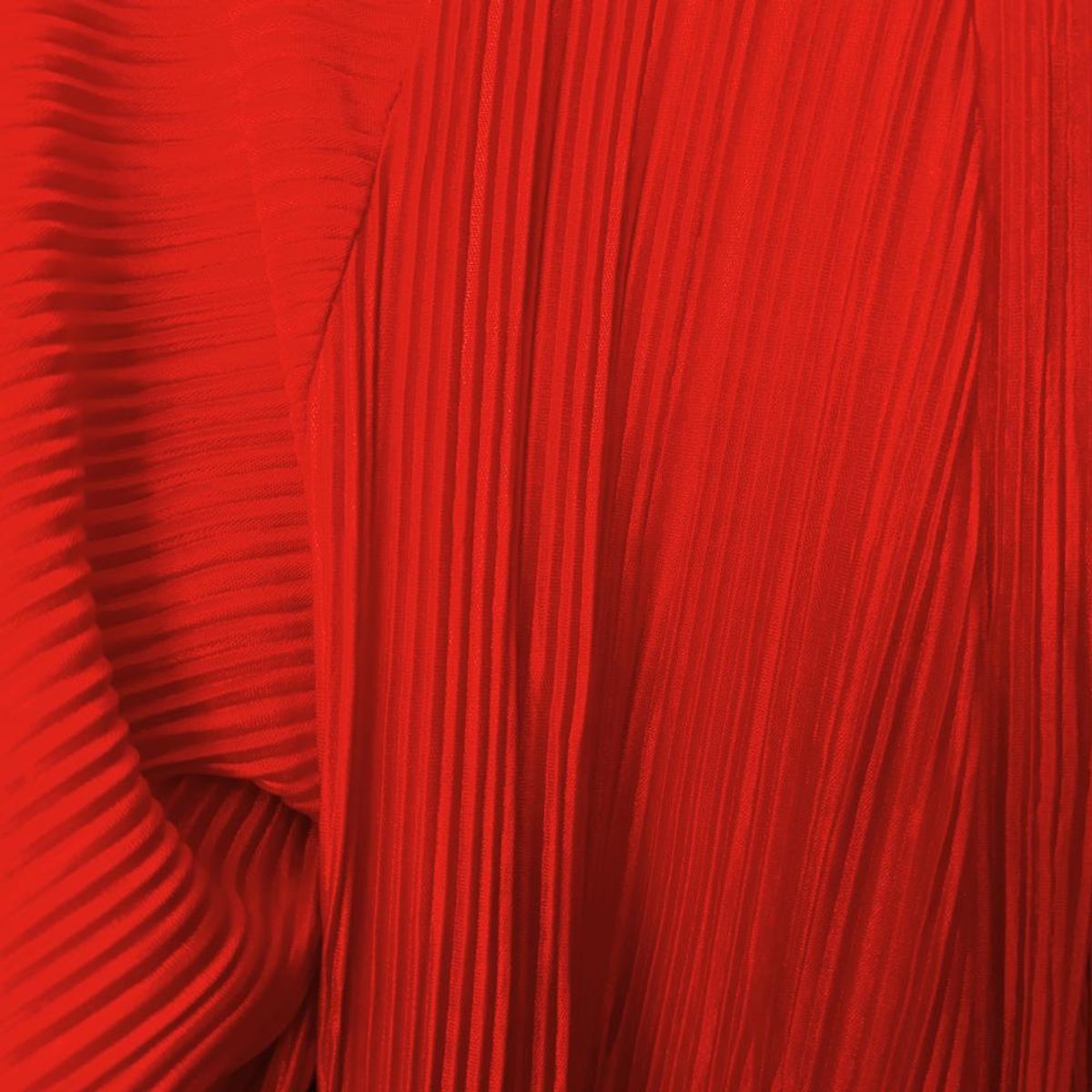 MARIA PASKARO - Tapado Kimono Largo Verona Rojo Plisado Maria Paskaro MARIA PASKARO