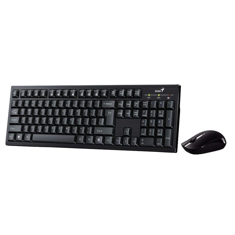 GENIUS - KIT INALÁMBRICO MOUSE + TECLADO KM-8101, 12 FN KEYS, 2,4 GHZ GENIUS