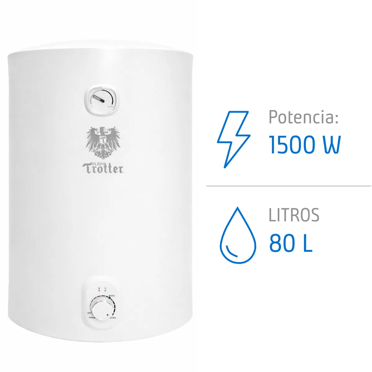 ALBIN TROTTER - Termo Eléctrico At-Wb 80 L 1,5Kw Albin Trotter