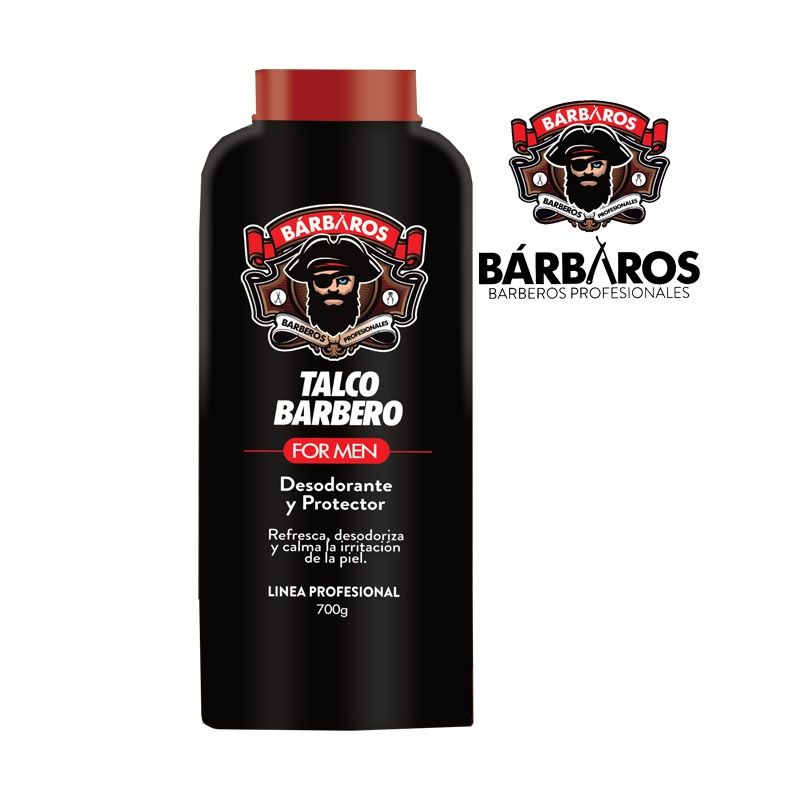 GENERICO - Talco Para Barberos Marca Barbaros 700 Gr.-