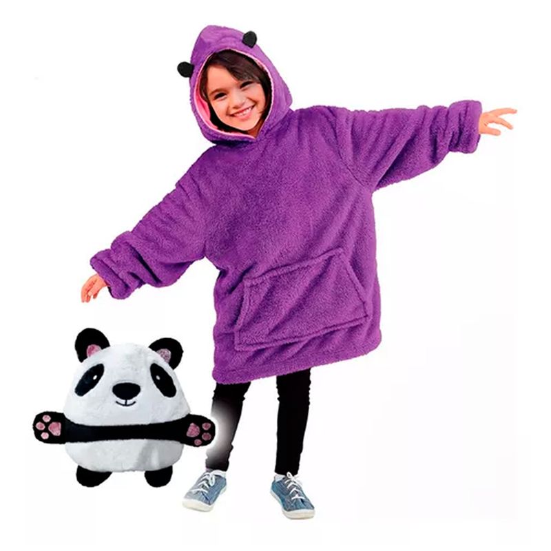 ESHOPANGIE - Polerón Peluche Infantil Con Capucha Mascotas Divertidas