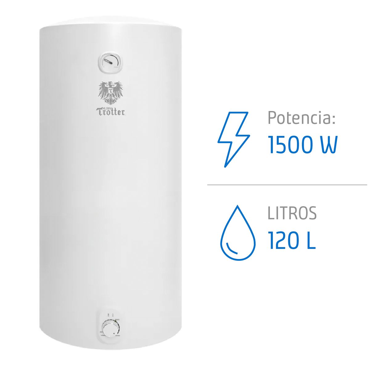 Termo Eléctrico At-Wb 120 L 1,5Kw Albin Trotter, marca ALBIN TROTTER - Foto Principal