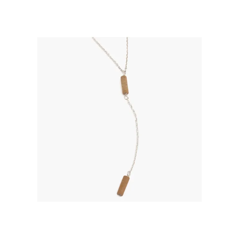LOUNGE - Collar Mujer Mostacilla Rectangular LOUNGE