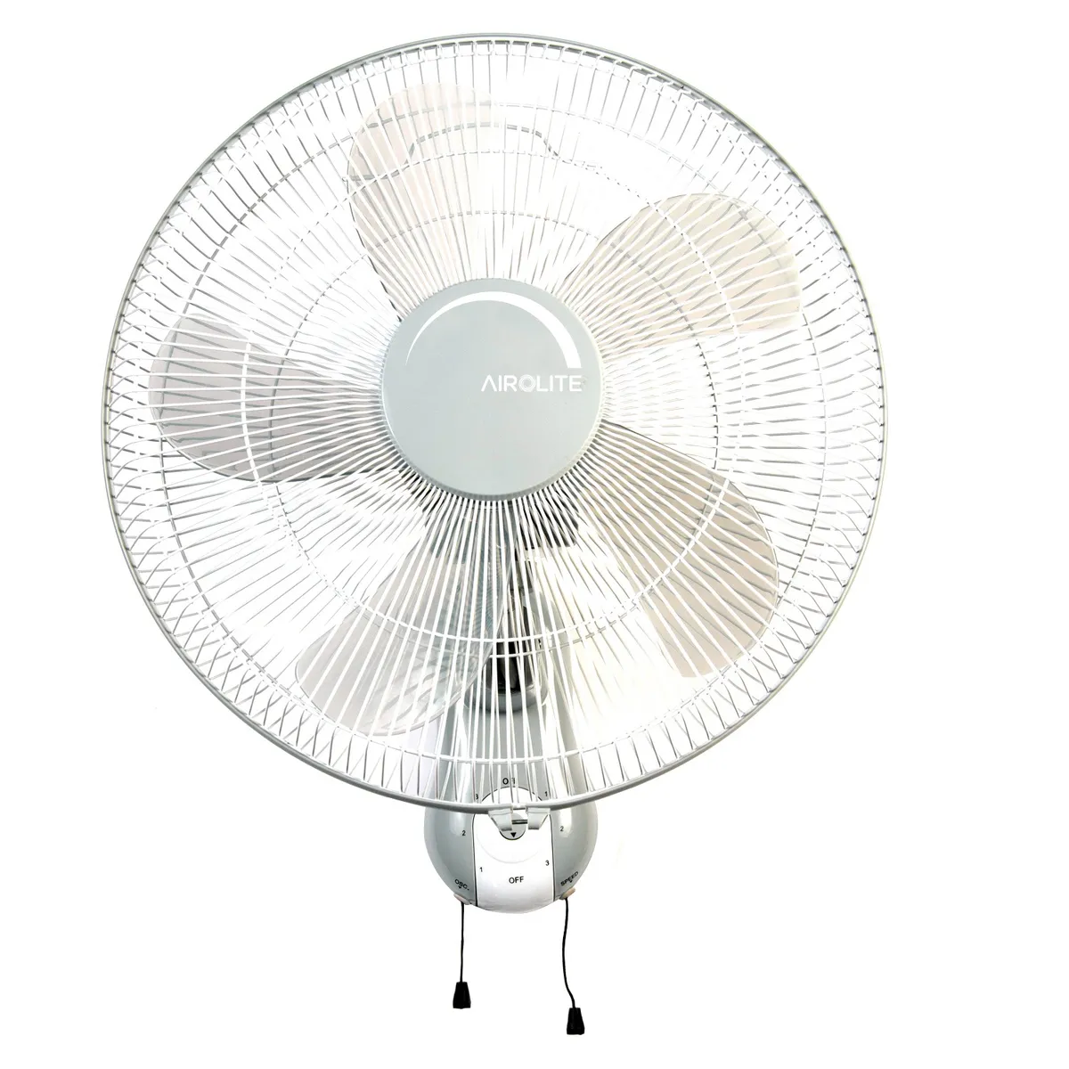 AIROLITE - Ventilador Oscilante Mural 16  Con Piola V16m6 Airolite