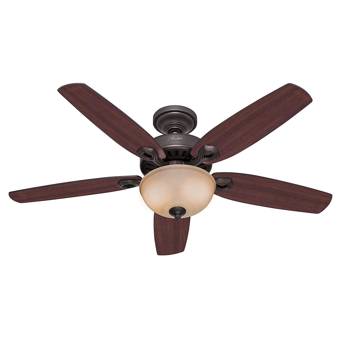 HUNTER - VENTILADOR DE TECHO HUNTER BUILDER’S DELUXE 52" CON LUZ