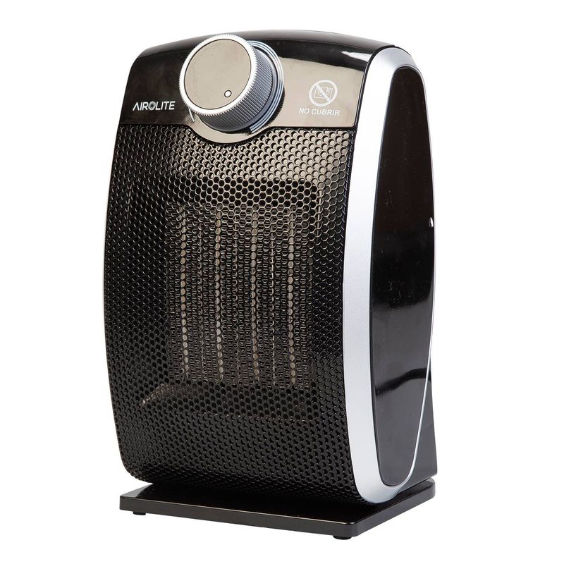 AIROLITE - Termoventilador Cerámico Oscilante Curve Black Airolite