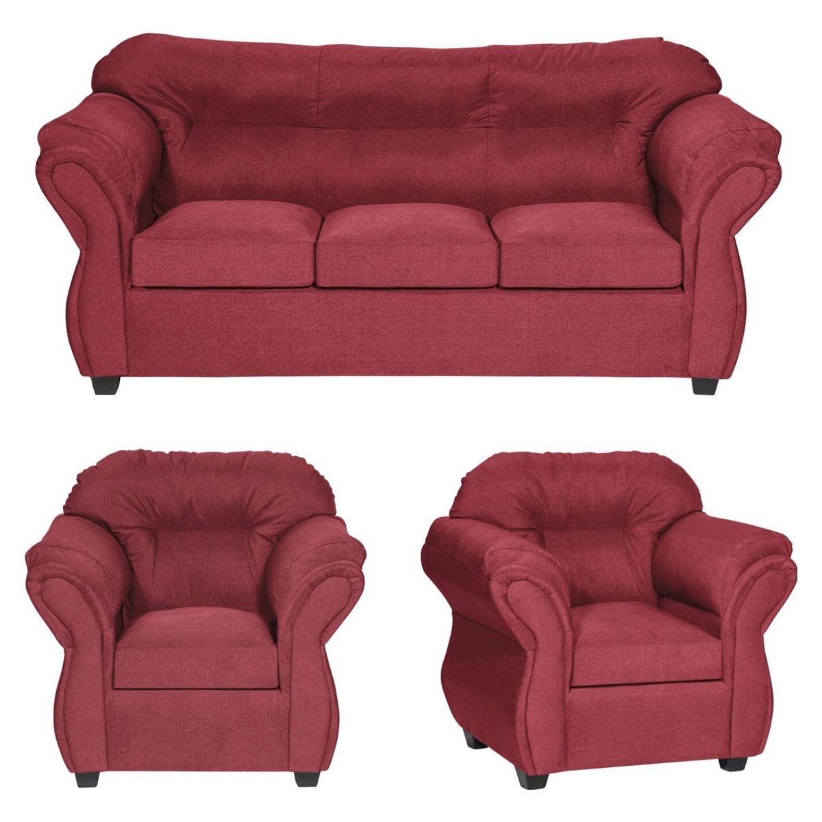 GENERICO - JUEGO DE LIVING CATALINA 311 BURDEO