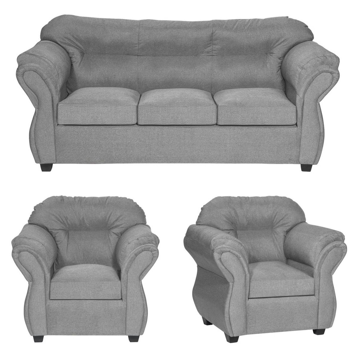 GENERICO - JUEGO DE LIVING CATALINA 311 GRIS