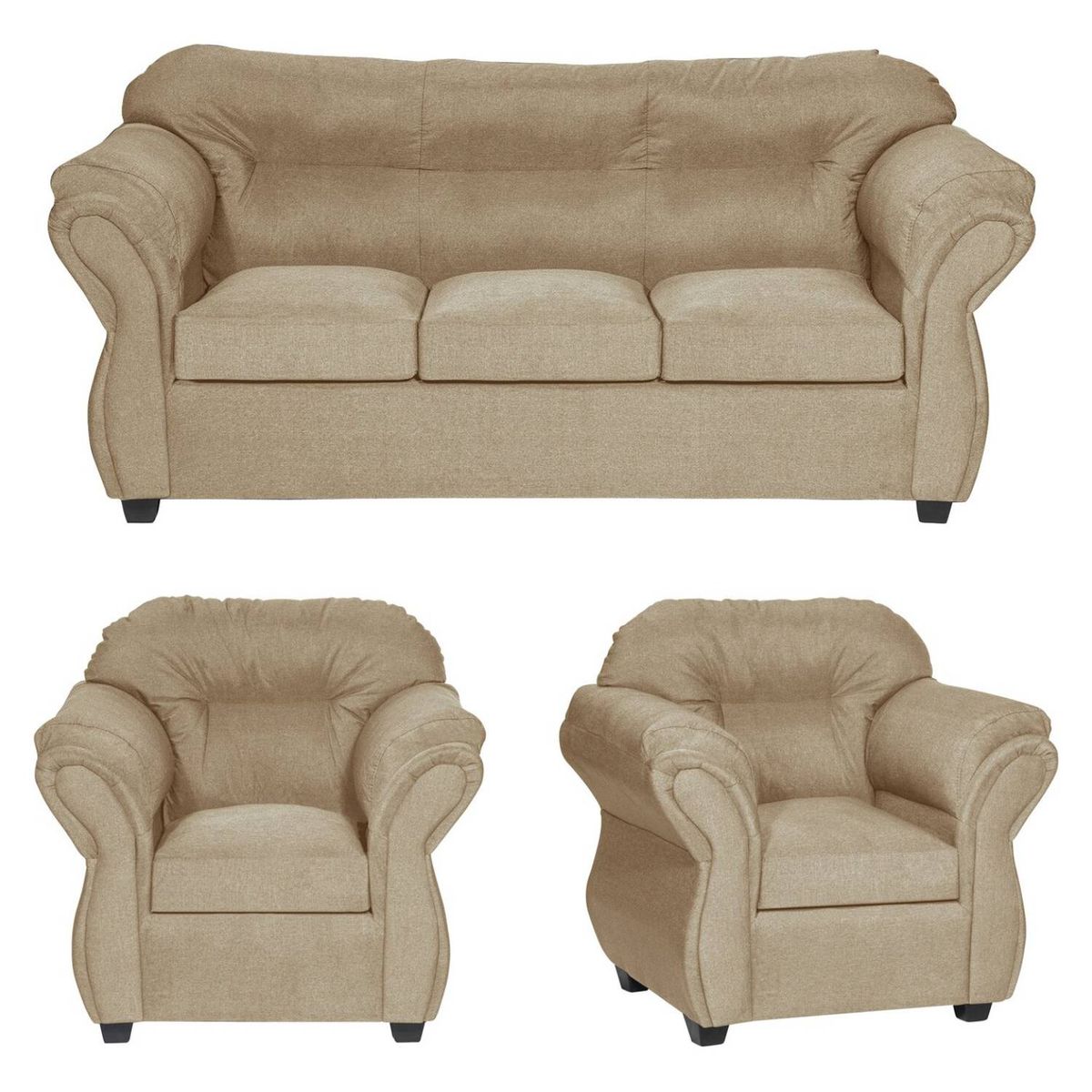 GENERICO - JUEGO DE LIVING CATALINA 311 BEIGE…