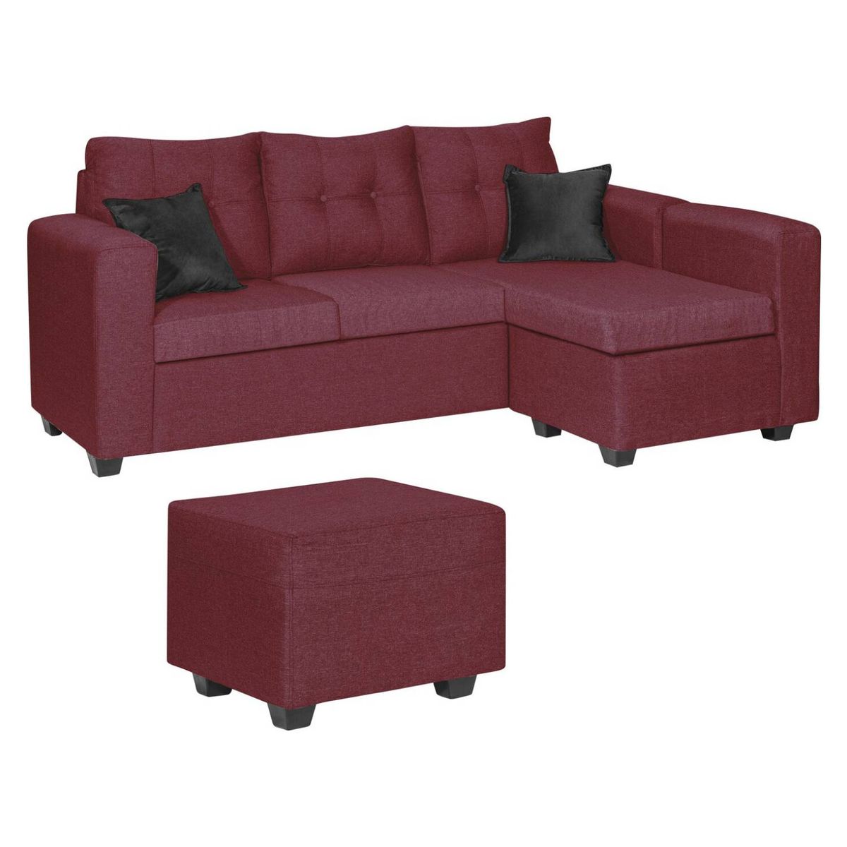 GENERICO - SOFA ANTONELLA + 1 PUFF BURDEO