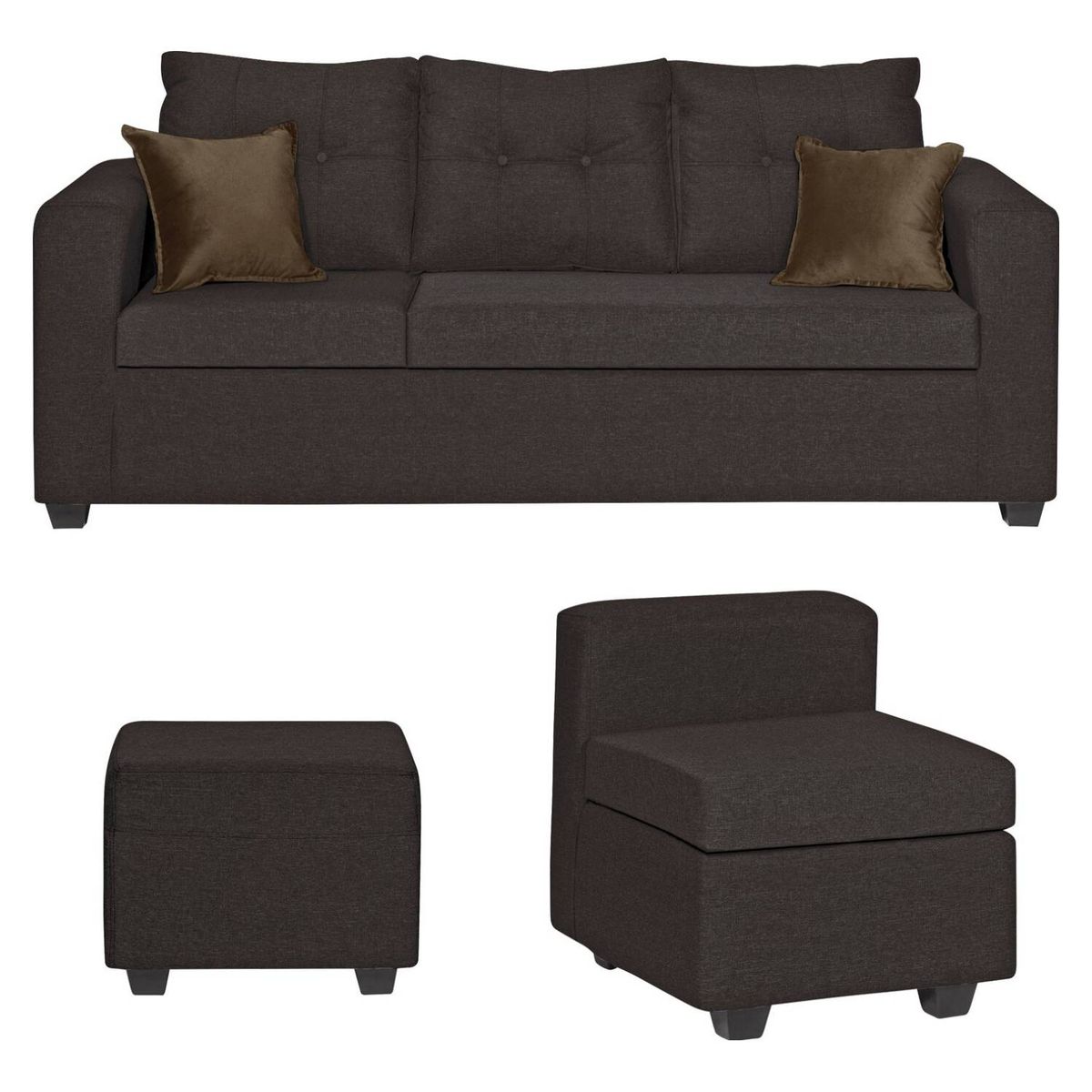 GENERICO - SOFA ANTONELLA + 1 PUFF CHOCOLATE