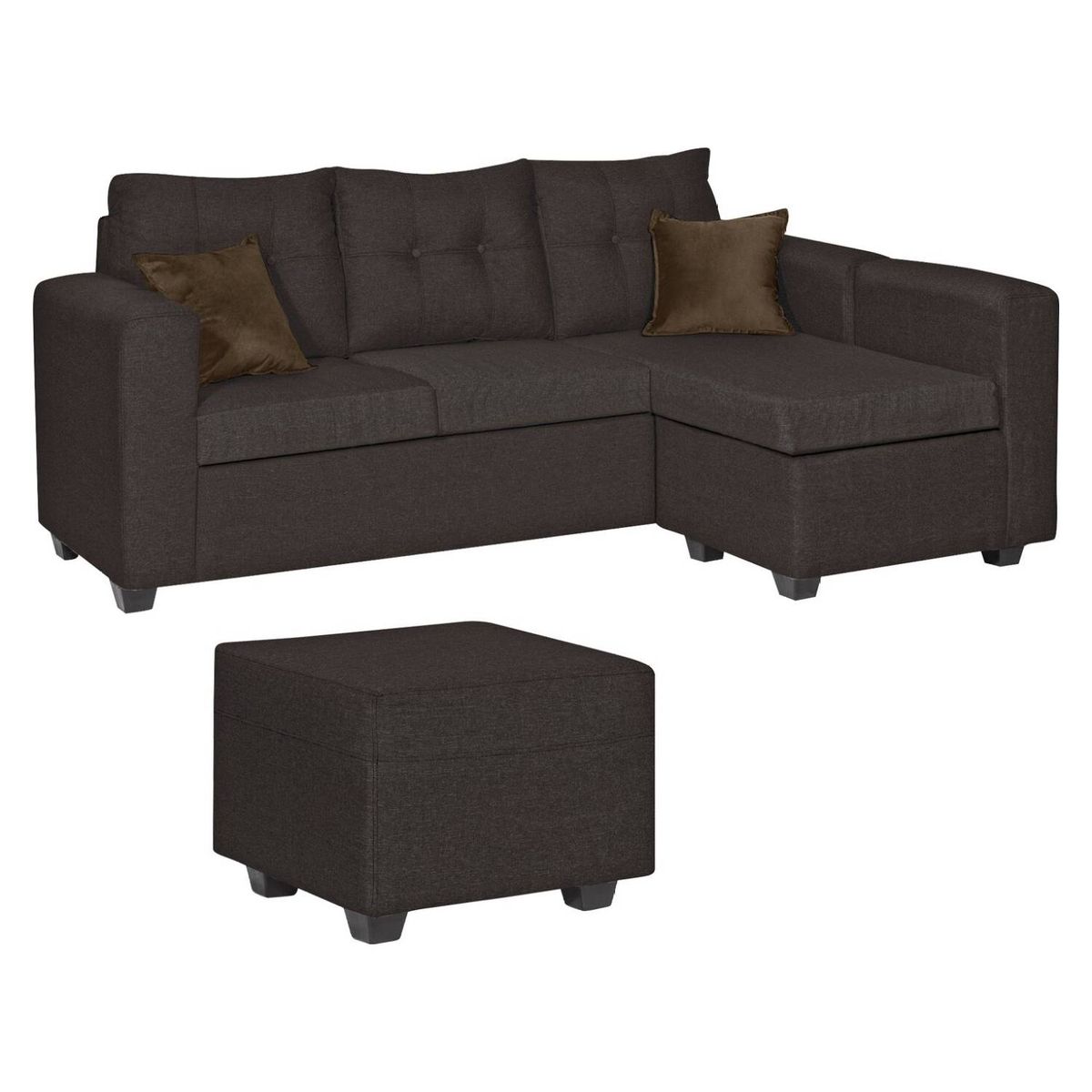 GENERICO - SOFA ANTONELLA + 1 PUFF CHOCOLATE