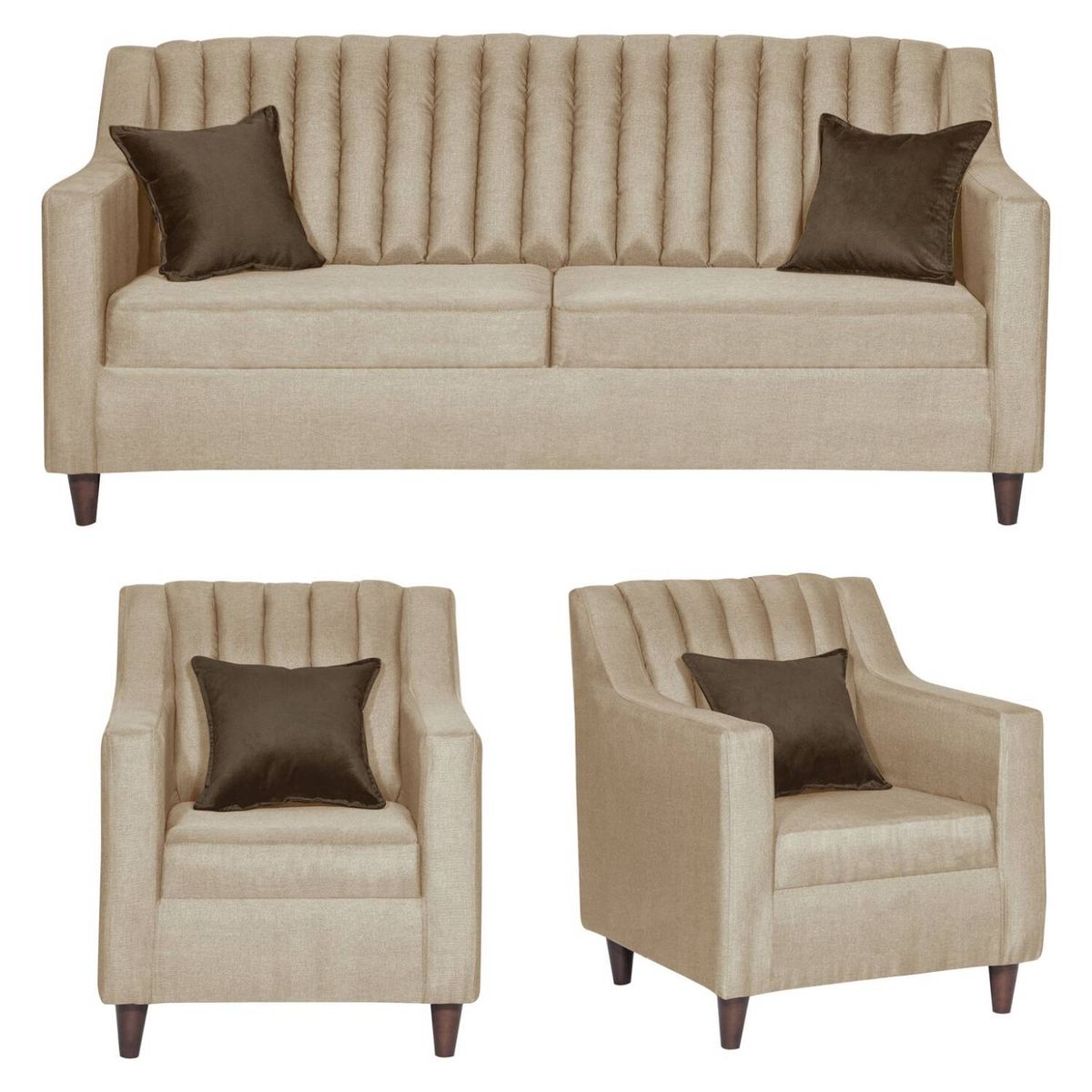 GENERICO - JUEGO DE LIVNG ISABELLA 311 BEIGE…