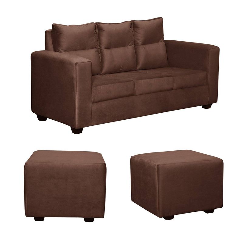 GENERICO - SOFA LORETO FELPA CHOCOLATE