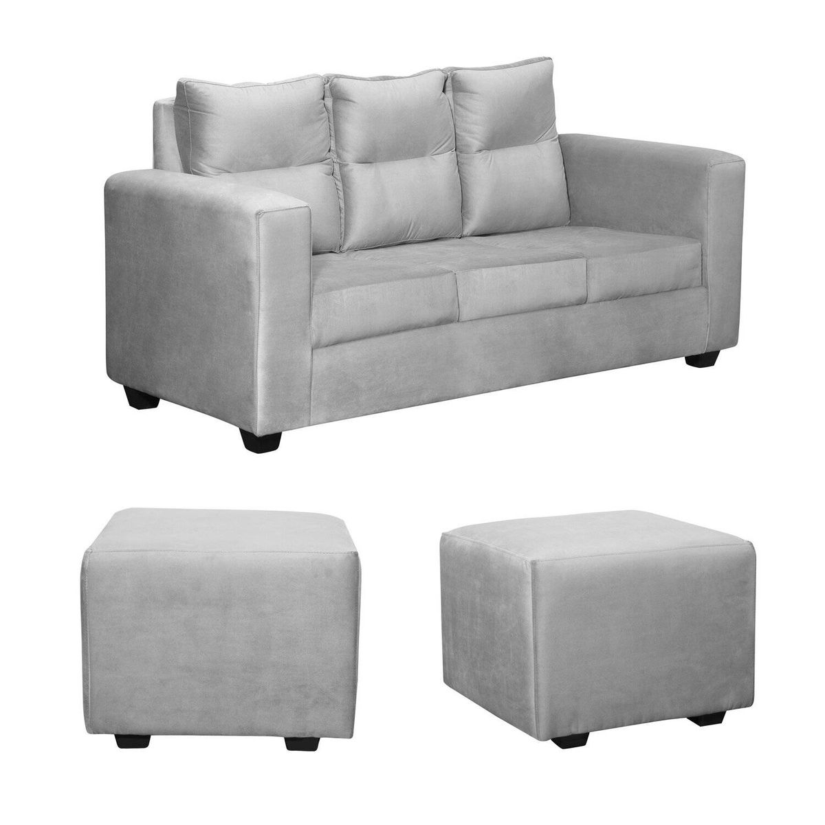 GENERICO - SOFA LORETO FELPA GRIS