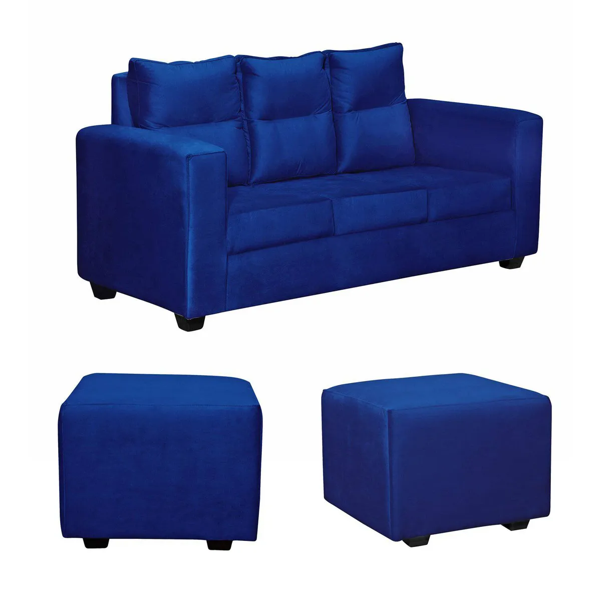 GENERICO - SOFA LORETO FELPA AZUL