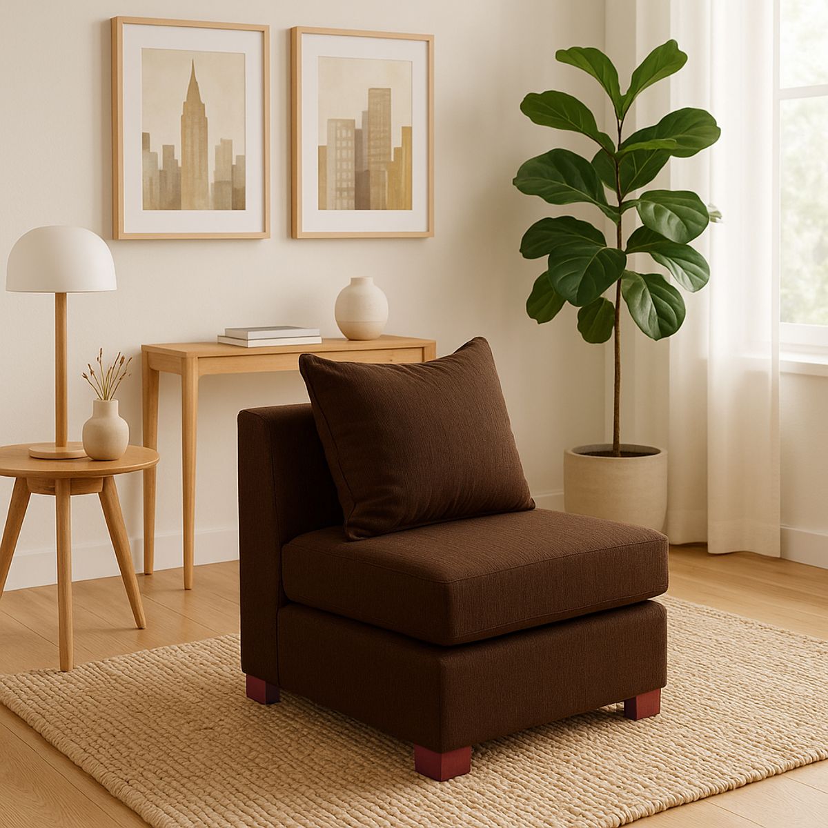 DKORA - Sofa 1 cuerpo  Evans Café