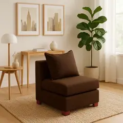DKORA - Sofa 1 cuerpo Evans Café