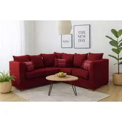 DKORA - Sofa Seccional 5 cuerpos Duncan Rojo
