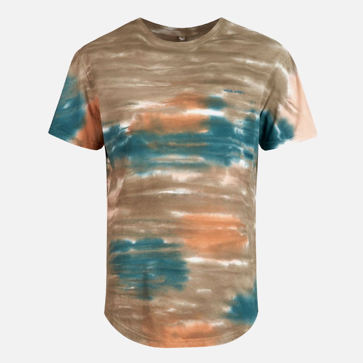 HAKA HONU - Polera Hombre Rastro Print Beige Haka Honu