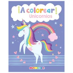 MUNDICROM - Colección ¡a Colorear! 3 Libros, Unicornios-mascotas-frutas -