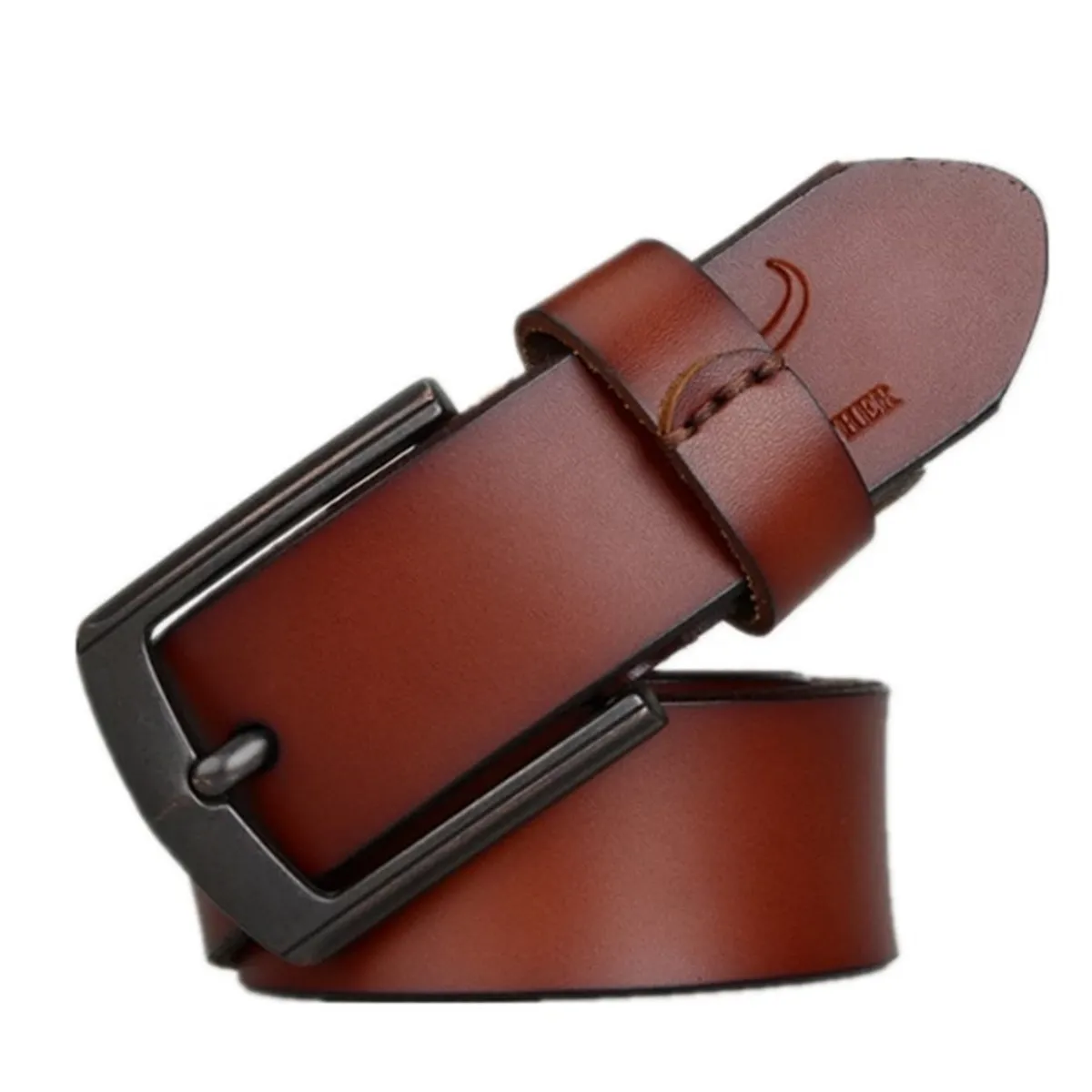 COWATHER - Cinturón De Cuero Marca Cowather Modelo XF012 Color Camel