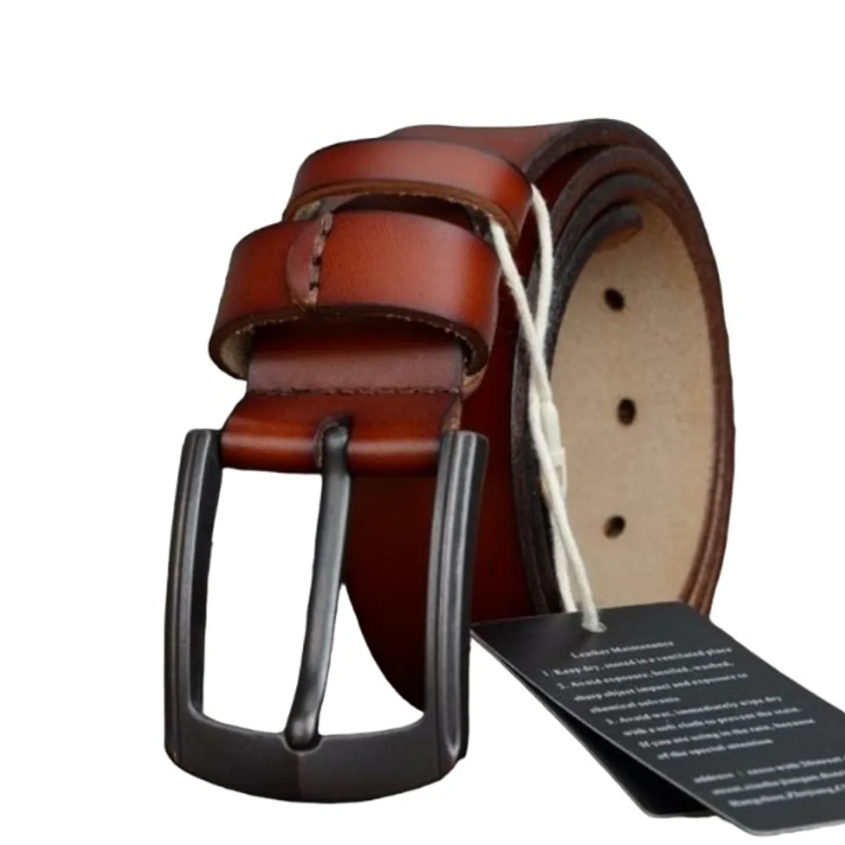 COWATHER - Cinturón De Cuero Marca Cowather Modelo XF012 Color Camel