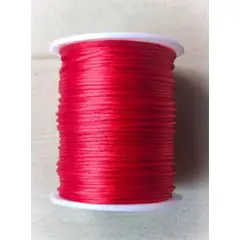 GENERICO - Cordón De Rayon Satin, Cola De Ratón 1mm/ 50 Metros Rojo…