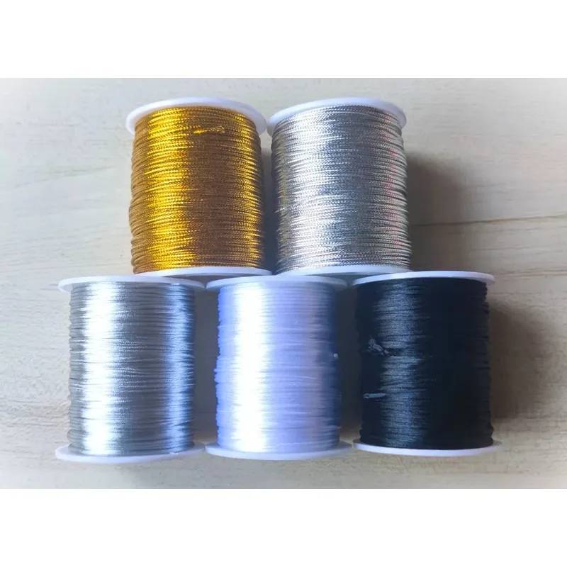 GENERICO - Cordón Rayon Satin, Cola De Ratón 1mm/ 50 Metros Colores 6…