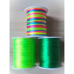 GENERICO - Cordón Rayon Satin, Cola De Ratón 1mm/ 50 Metros Colores 5…