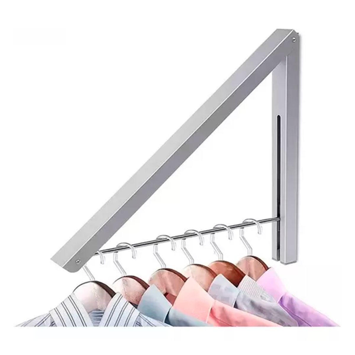 GENERICO - Tendedero Plegable De Pared Colgador Ropa Ajustable