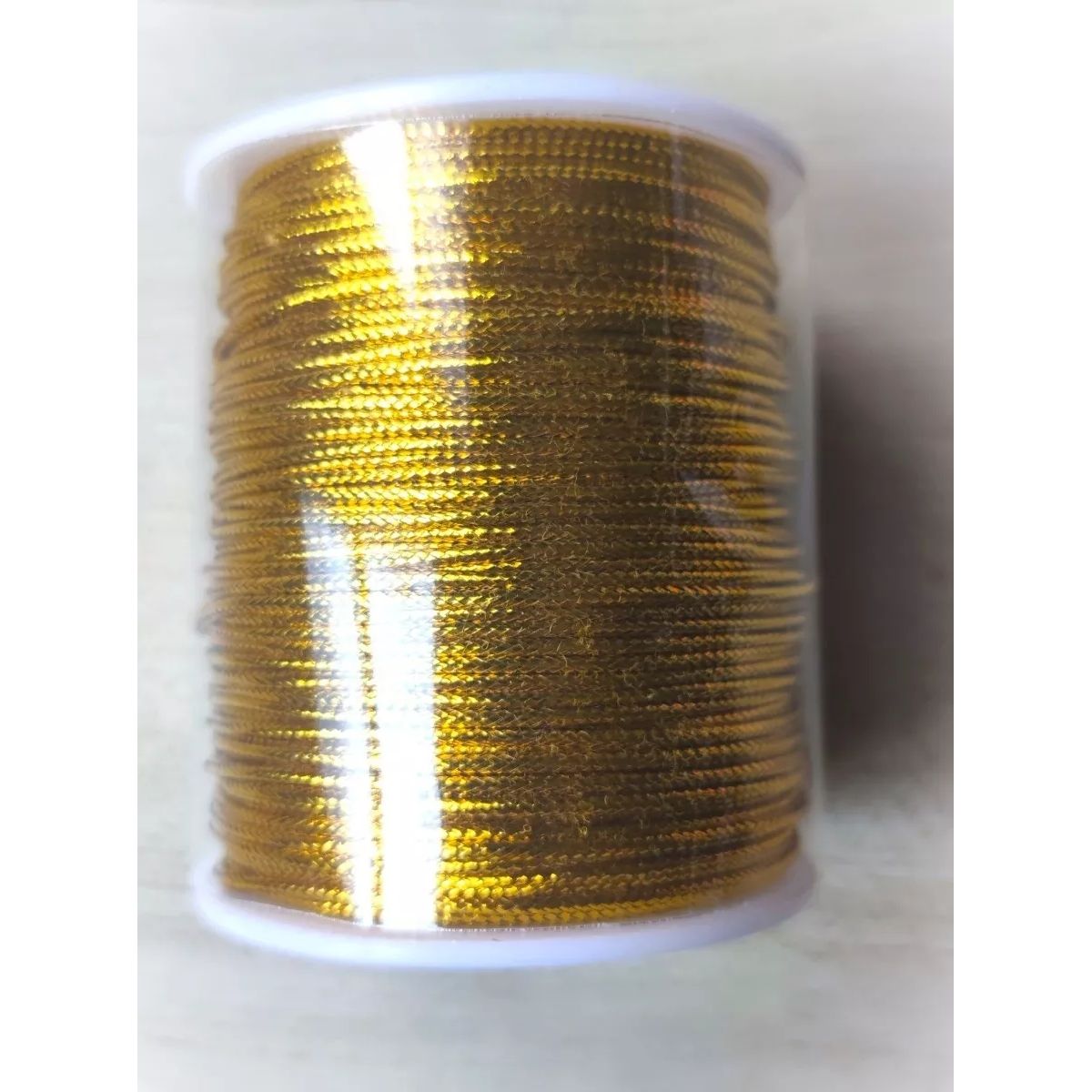 GENERICO - Cordón De Rayon Satin, Cola De Ratón 1mm/ 50 Metros Dorado…