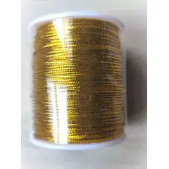 GENERICO - Cordón De Rayon Satin, Cola De Ratón 1mm/ 50 Metros Dorado…