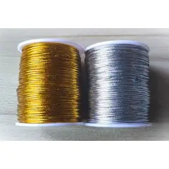 GENERICO - Cordón Rayon Satin, Cola De Ratón 1mm/ 50 Metros Colores 1…