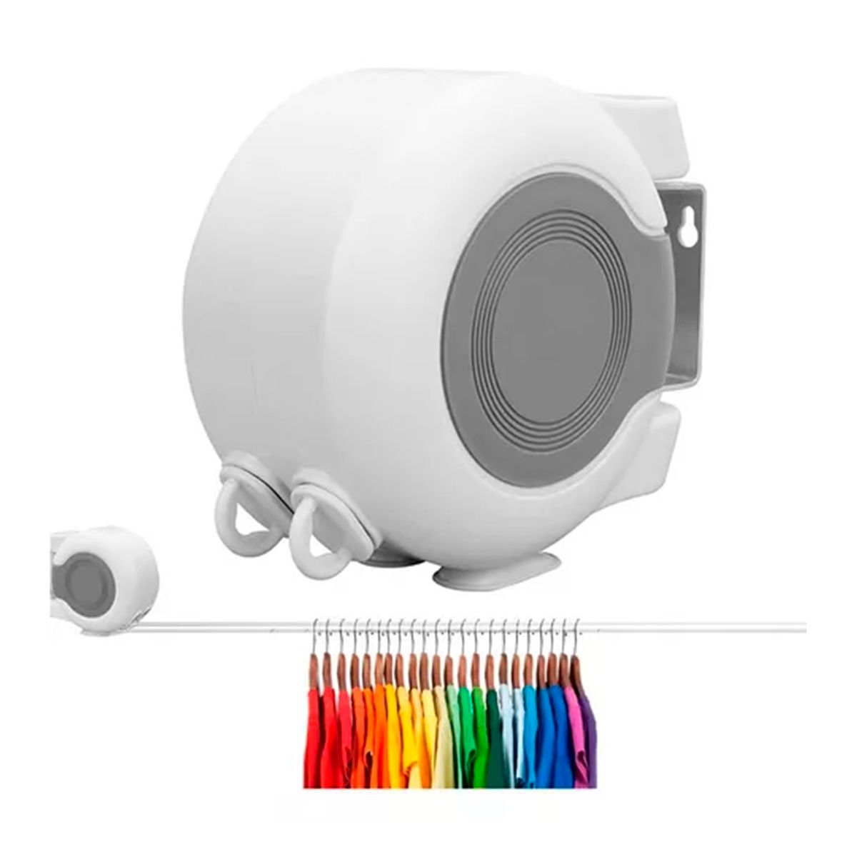 GENERICO - Tendedero Retractil Colgador Ropa Doble Linea