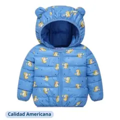 JUMP KIDS - Parka Niño con Capucha y Mangas Bebe Azul
