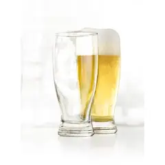 GENERICO - Set de 6 Vasos Cerveceros Bucarest 340cc - Diseño Elegante para Fiestas Familiares