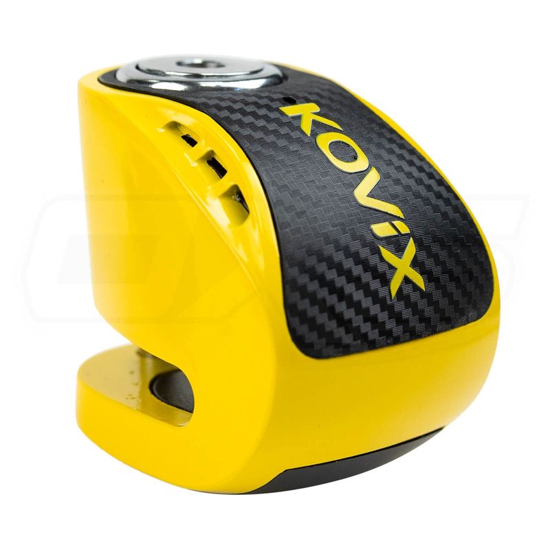 KOVIX - Candado Disco Moto Kovix Kns6 amarillo Pin 6mm Con Alarma 120db