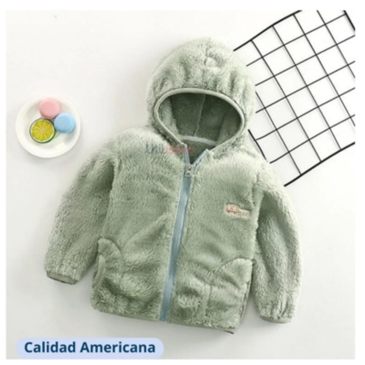 JUMP KIDS - Polerón Polar Niño con Capucha Jump Kids Bebe Verde