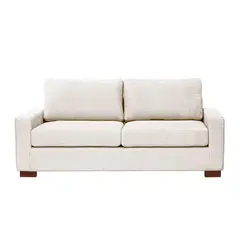 LATAM HOME - Sofá Cama Livorno 2 Plazas Lino Blanco