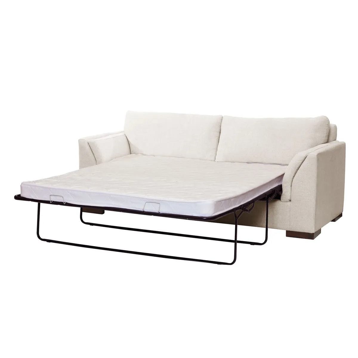 LATAM HOME - Sofá Cama Milan 2 Plazas Lino Blanco