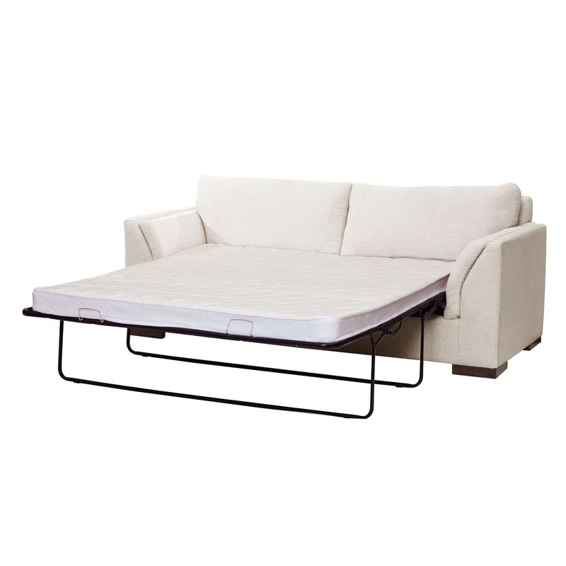 LATAM HOME - Sofá Cama Milan 2 Plazas Lino Blanco
