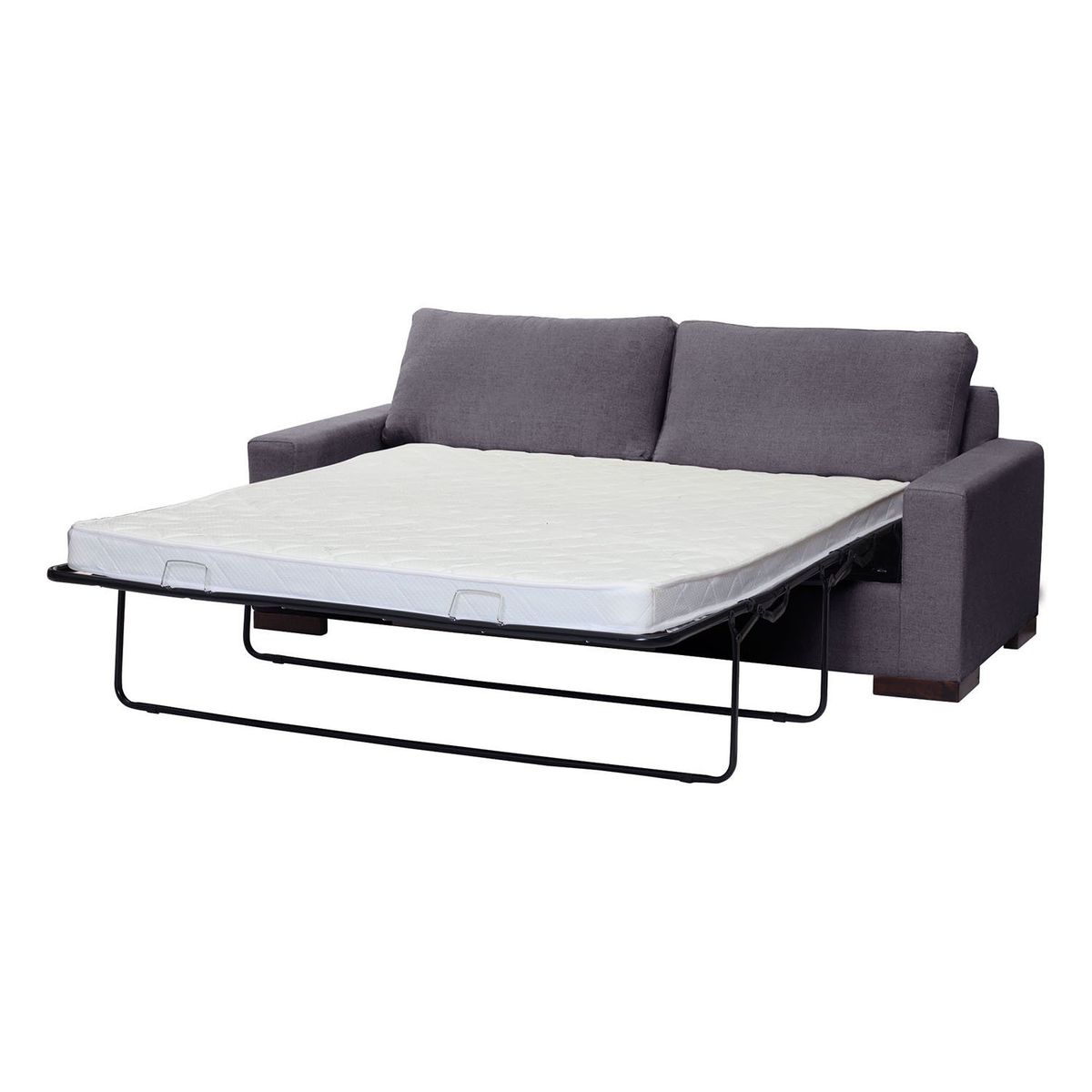 LATAM HOME - Sofá Cama Latam Home Livorno 2 Plazas Gris Oscuro