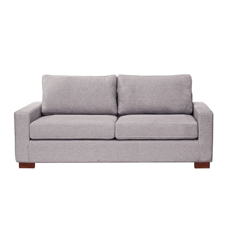 LATAM HOME - Sofá Cama Livorno 2 Plazas Lino Gris Claro