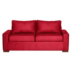 LATAM HOME - Sofá Cama Livorno 2 Plazas Rojo Convertible