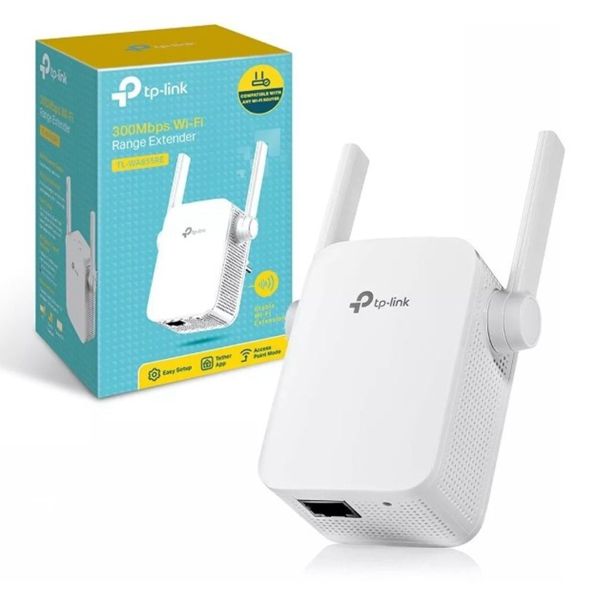 TP LINK - Extensor de Rango Wi-Fi 300Mbps Tp-Link TL-WA855RE Nexstore